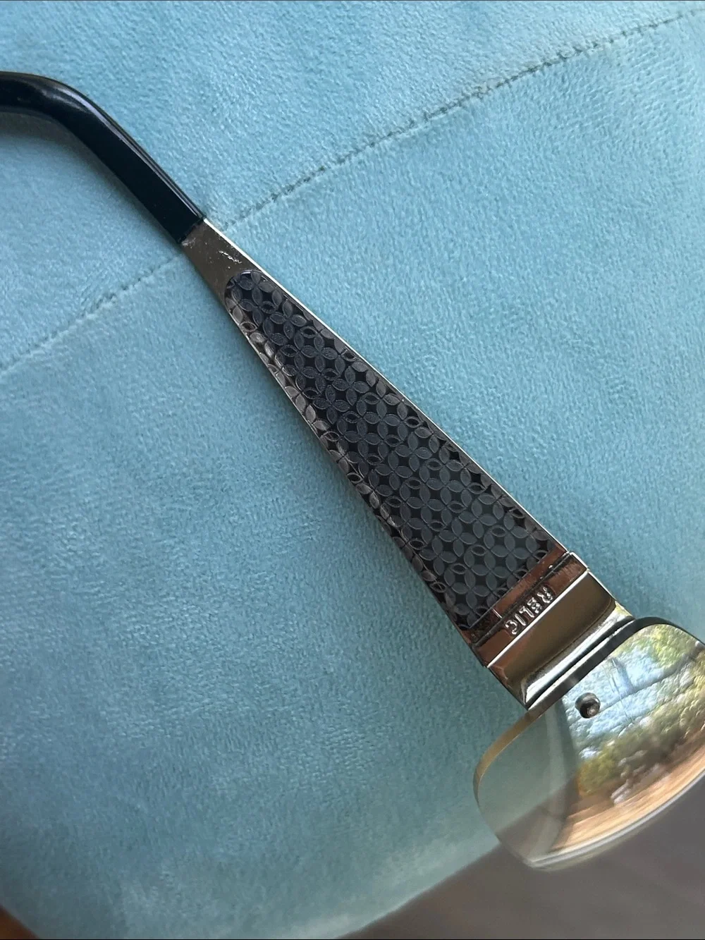 Relic Rimless Sunglasses - Silver Frame, Clear Gradient Lenses